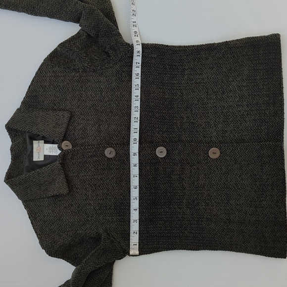 Jaclyn Smith Acrylic Open Weave Lightweight Blazer Jacket Size 10 Green Pattern - Picture 11 of 14